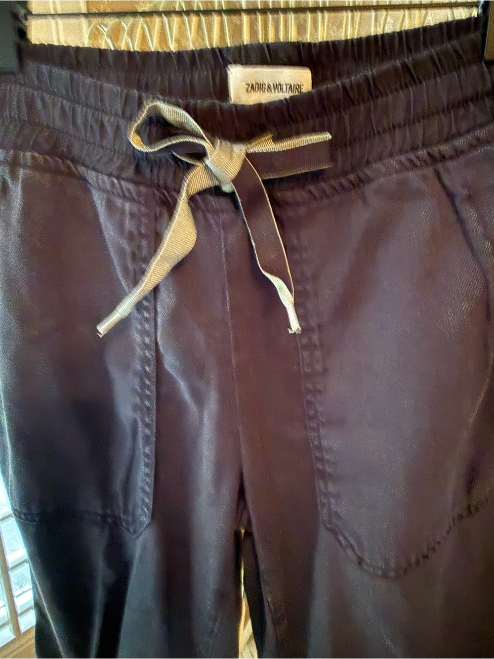 Zadig & Voltaire black jogger lounge pants